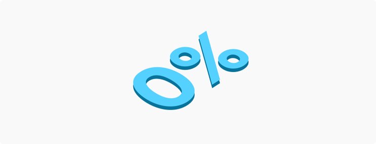 A graphic of a 0 with a percentage symbol.